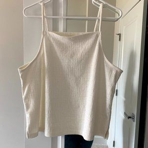 Madewell Cream Tank Top Cami Square Neck